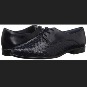 Trotters Navy Blue Lizzie Lace up Shoes